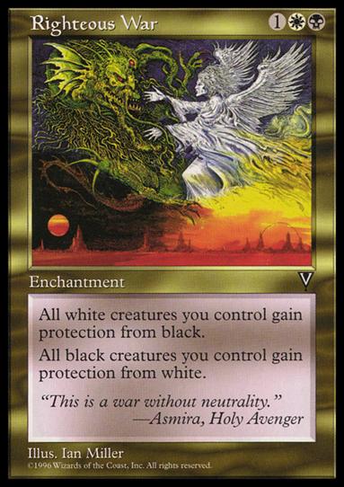 Magic the Gathering: Visions (Base Set) card 134 Righteous War