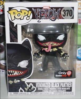POP! Marvel figure 370 Venomized Black Panther (Game Stop Exclusive)