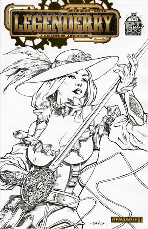 Legenderry: A Steampunk Adventure issue 1-M Sergio Davila Fat Jack's Comicrypt Sketch Cover