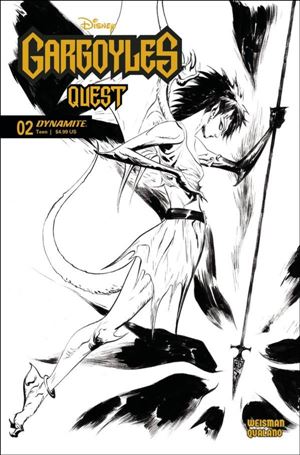Gargoyles: Quest issue 2-F Jae Lee Black and White 1:10 Cover