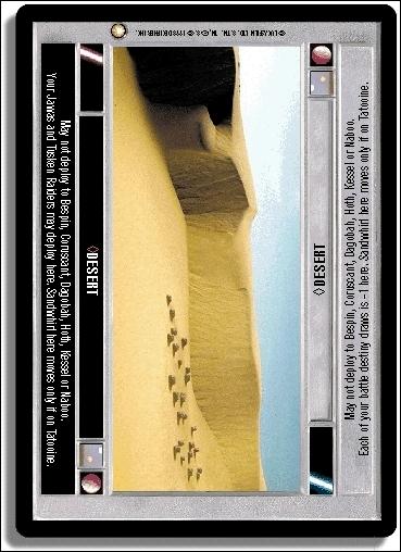 Star Wars: Special Edition Limited (Base Set) card 117 Desert