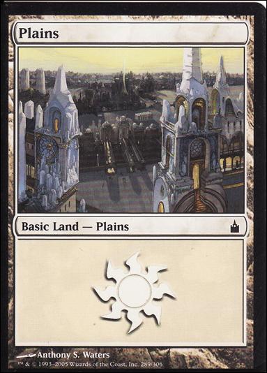 Magic the Gathering: Ravnica (Base Set)  card 289 Plains