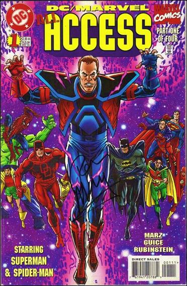 DC/Marvel: All Access issue 1-B DF (Signed by Ron Marz) 1/x