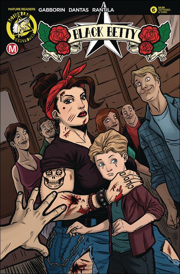 Black Betty issue 6-B Rafael Dantas Tattered & Torn Cover