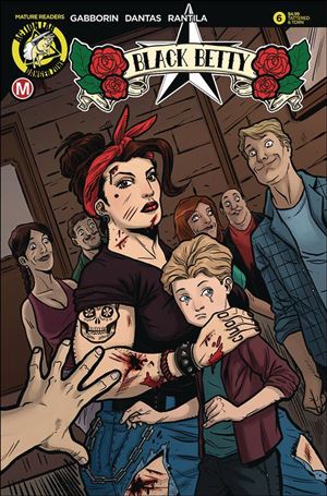 Black Betty issue 6-B Rafael Dantas Tattered & Torn Cover