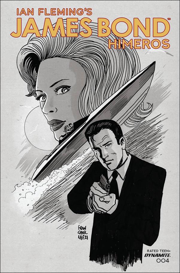 James Bond: Himeros issue 4-D Francesco Francavilla 1:10 Black & White Cover
