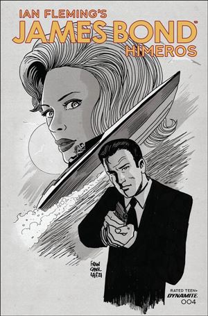 James Bond: Himeros issue 4-D Francesco Francavilla 1:10 Black & White Cover