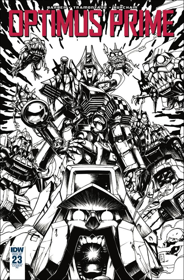 Optimus Prime issue 23-C Kei Zama 1:10 Black & White Cover