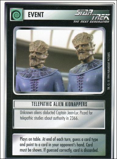 Star Trek: Premiere Unlimited (Base Set) card 96 Telepathic Alien Kidnappers 