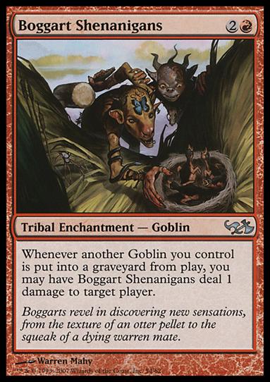 Magic the Gathering: Duel Decks: Elves vs. Goblins (Base Set) card 54 Boggart Shenanigans