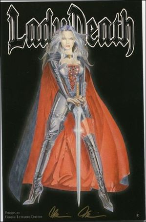 Lady Death: Visions issue 1-Q Chrome Lettered Edition 1/26