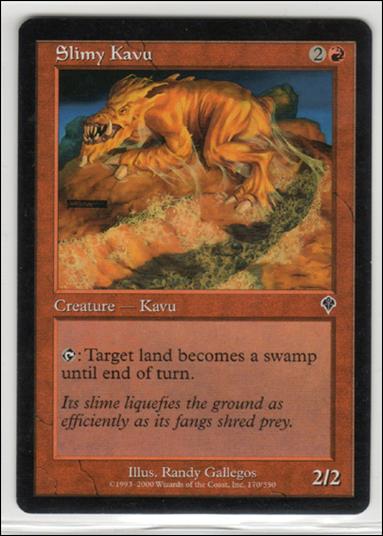 Magic the Gathering: Invasion (Base Set) card 170 Slimy Kavu