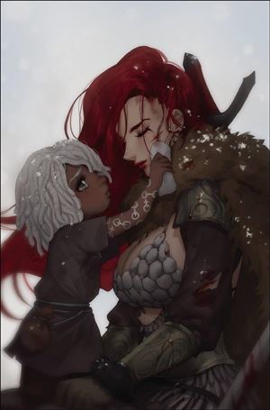 Red Sonja (2021) issue 5-L Leirix Li Virgin Cover