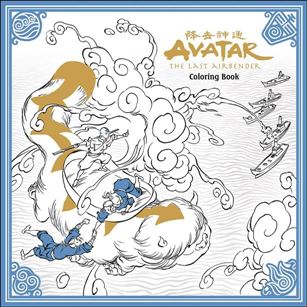 Avatar The Last Airbender Adult Coloring Book Cover Image 1