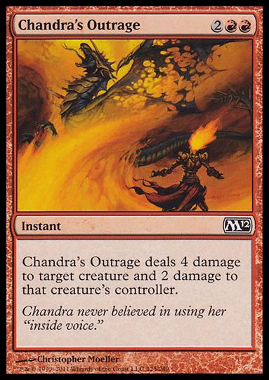 Magic the Gathering: 2012 Core Set (Base Set) card 125 Chandra's Outrage