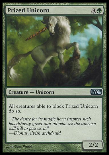 Magic the Gathering: 2010 Core Set (Base Set) card 199 Prized Unicorn