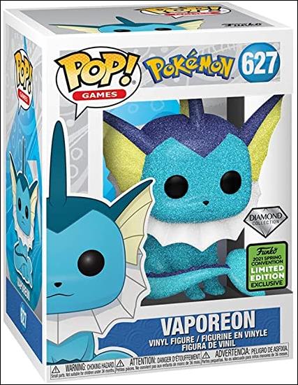 POP! Games figure 627-B Vaporeon (Diamond Spring Convention Exclusive)