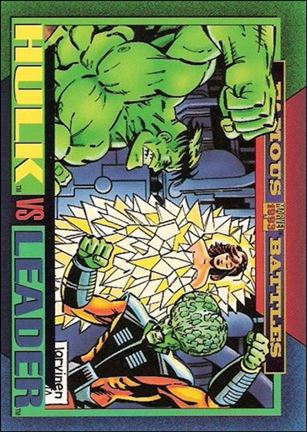 Marvel Universe: Series 4 (Base Set) card 158 Hulk vs Leader