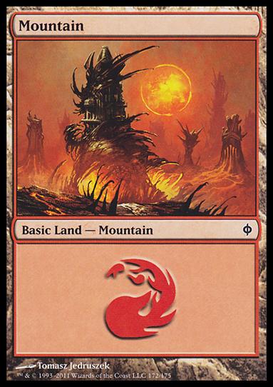 Magic the Gathering: New Phyrexia card 172 Mountain