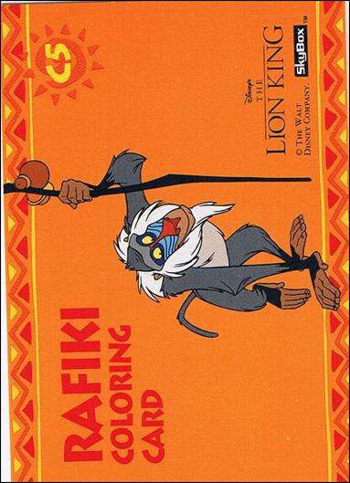 Lion King: Series 1 (Coloring Subset) card C5 Rafiki Coloring Card