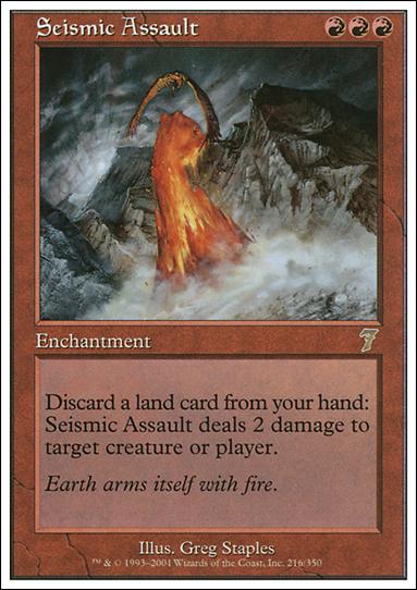 Magic the Gathering: 7th Edition (Base Set) card 216 Seismic Assault