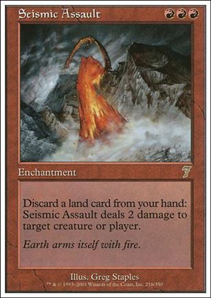 Magic the Gathering: 7th Edition (Base Set) card 216 Seismic Assault