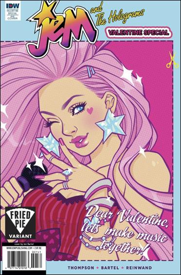Jem and the Holograms Valentine Special issue nn-C Jen Bartel Valentine's Fried Pie Wraparound Cover