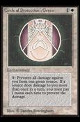 Magic the Gathering: Limited Edition Beta (Base Set) card 12 Circle of Protection: Green