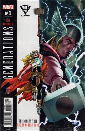 Generations: The Unworthy Thor & The Mighty Thor issue 1-G Polybagged John Cassaday Fried Pie Cover