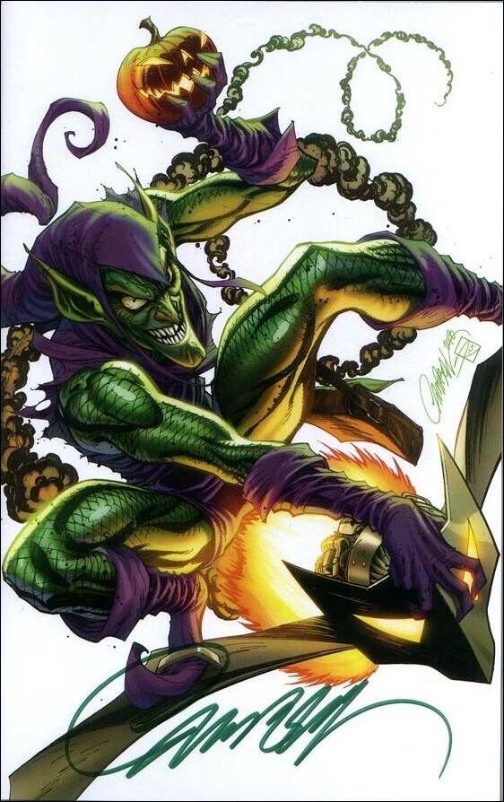Amazing Spider-Man (1963) issue 800-X Campbell Green Goblin Signed Virgin Cover 1/1100