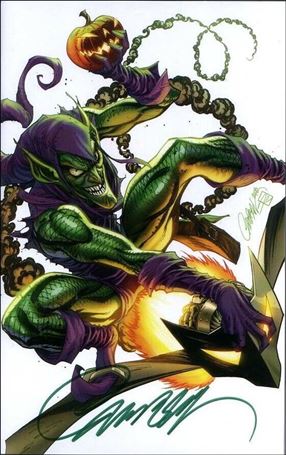 Amazing Spider-Man (1963) issue 800-X Campbell Green Goblin Signed Virgin Cover 1/1100