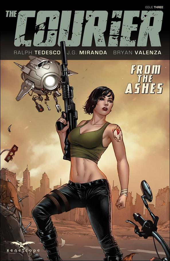 Courier: From the Ashes issue 3-C Mike Krome Cover