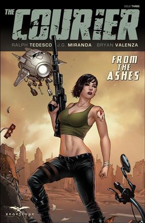 Courier: From the Ashes issue 3-C Mike Krome Cover