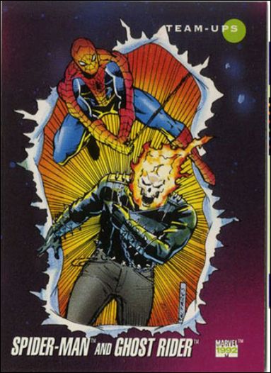 Marvel Universe: Series 3 (Base Set) card 72 Spider-Man and Ghost Rider