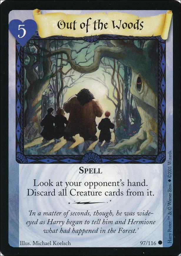 Harry Potter (Base Set) card 97 Out of the Woods