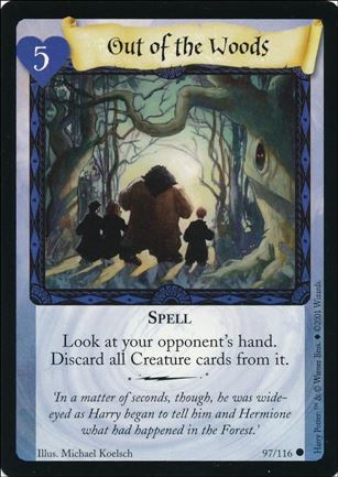 Harry Potter (Base Set) card 97 Out of the Woods