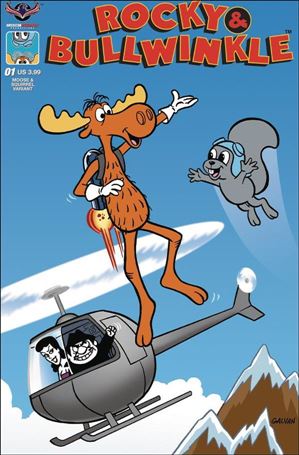Rocky and Bullwinkle Show issue 1-B Bill Galvan Cover