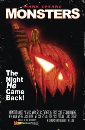 Mark Spears Monsters issue 1-M Mark Spears 1:20 Halloween Cover (2nd Printing)
