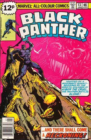 Black Panther (1977) issue 13-B UK Price Cover