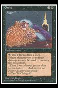 Magic the Gathering: 4th Edition (Base Set) card 140 Greed