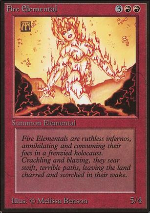 Magic the Gathering: Limited Edition Beta (Base Set) card 149 Fire Elemental