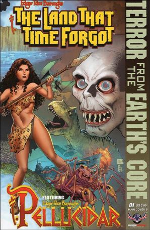 Edgar Rice Burroughs' The Land That Time Forgot / Pellucidar: Terror from the Earth's Core issue 1-B Mike Wolfer Right Cover