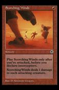 Magic the Gathering: Portal (Base Set) card 149 Scorching Winds