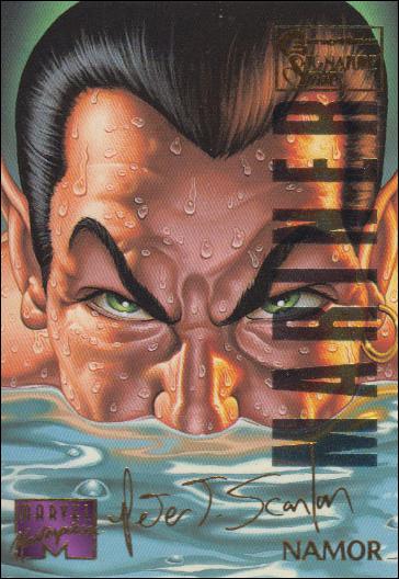 1995 Marvel Masterpieces (Multi-Foil E-Motion Parallel Base Set) card 72 Namor