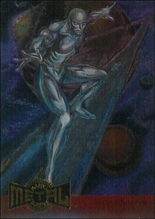 Marvel Metal (Metal Blasters Subset) card 11 Silver Surfer