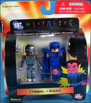 DC Minimates figure 31 Cyborg and Raven
