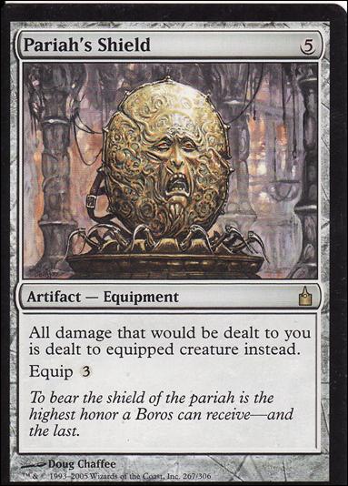 Magic the Gathering: Ravnica (Base Set)  card 267 Pariah's Shield