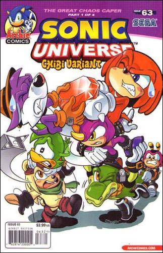 Sonic Universe issue 63-B Ryan Jampole Cover