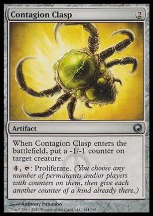 Magic the Gathering: Scars of Mirrodin (Base Set) card 144 Contagion Clasp