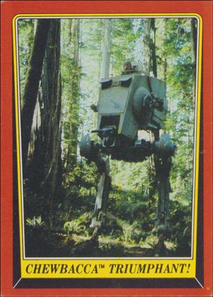 Star Wars: Return of the Jedi: Series 1 (Base Set) card 110 Chewbacca Triumphant!